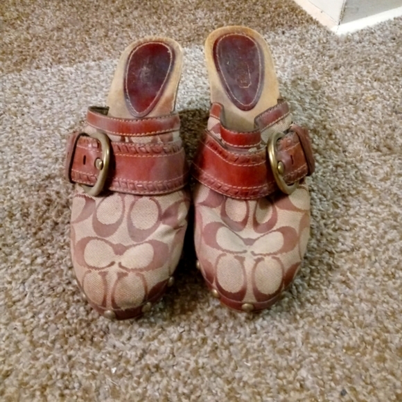 Vintage Coach Clogs - Picture 2 of 4